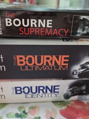 The Bourne Trilogy Box Set - Bold Black, Orange & Blue Covers